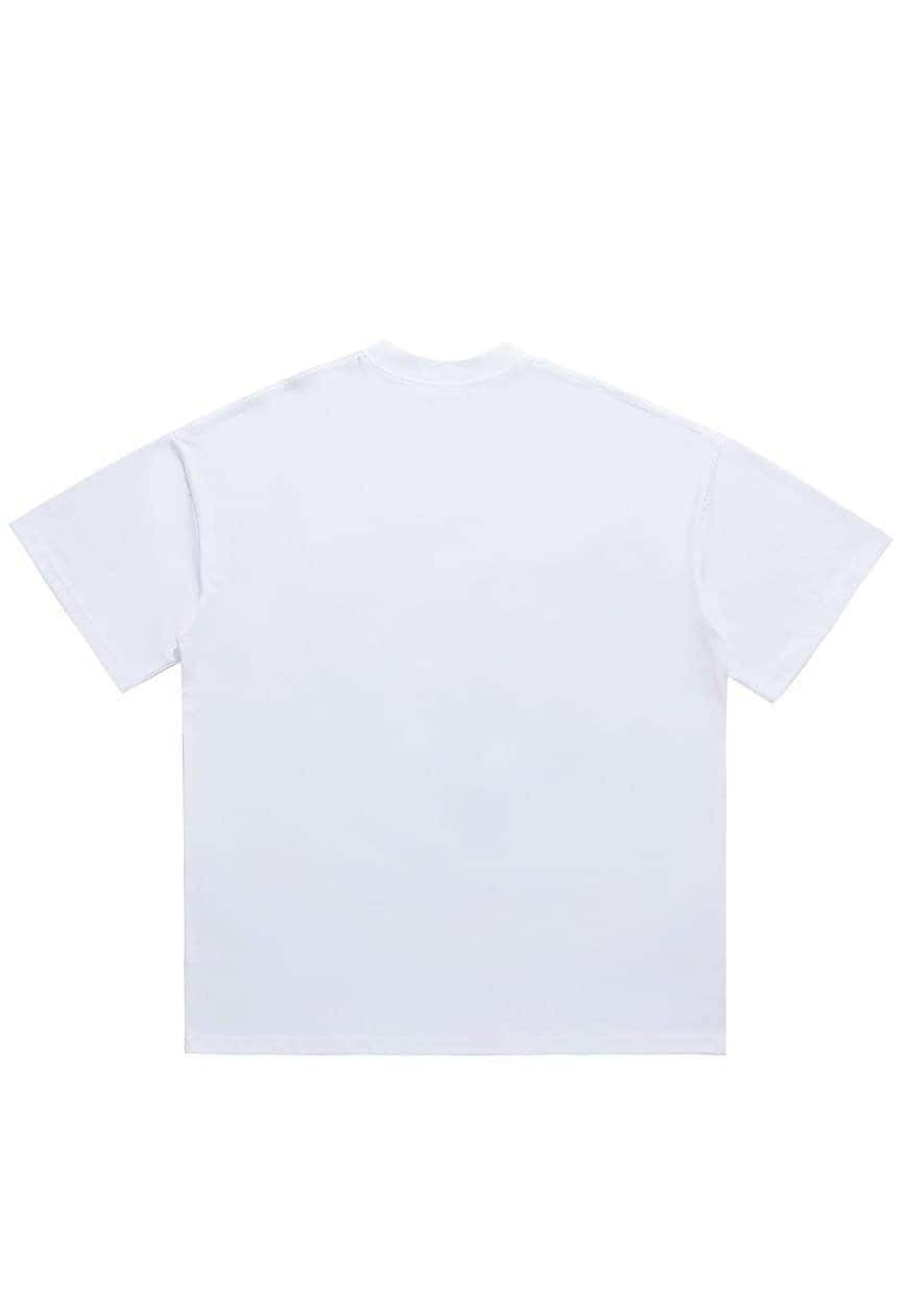Desire slogan t-shirt balaclava print tee grunge top white
