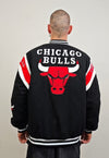 Bulls basketball jacket vintage pattern varsity patch bomber