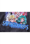 Sailor Moon hoodie movie pullover anime cartoon jumper grey