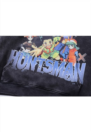 Anime hoodie Hunter Huntsman pullover Japanese cartoon top