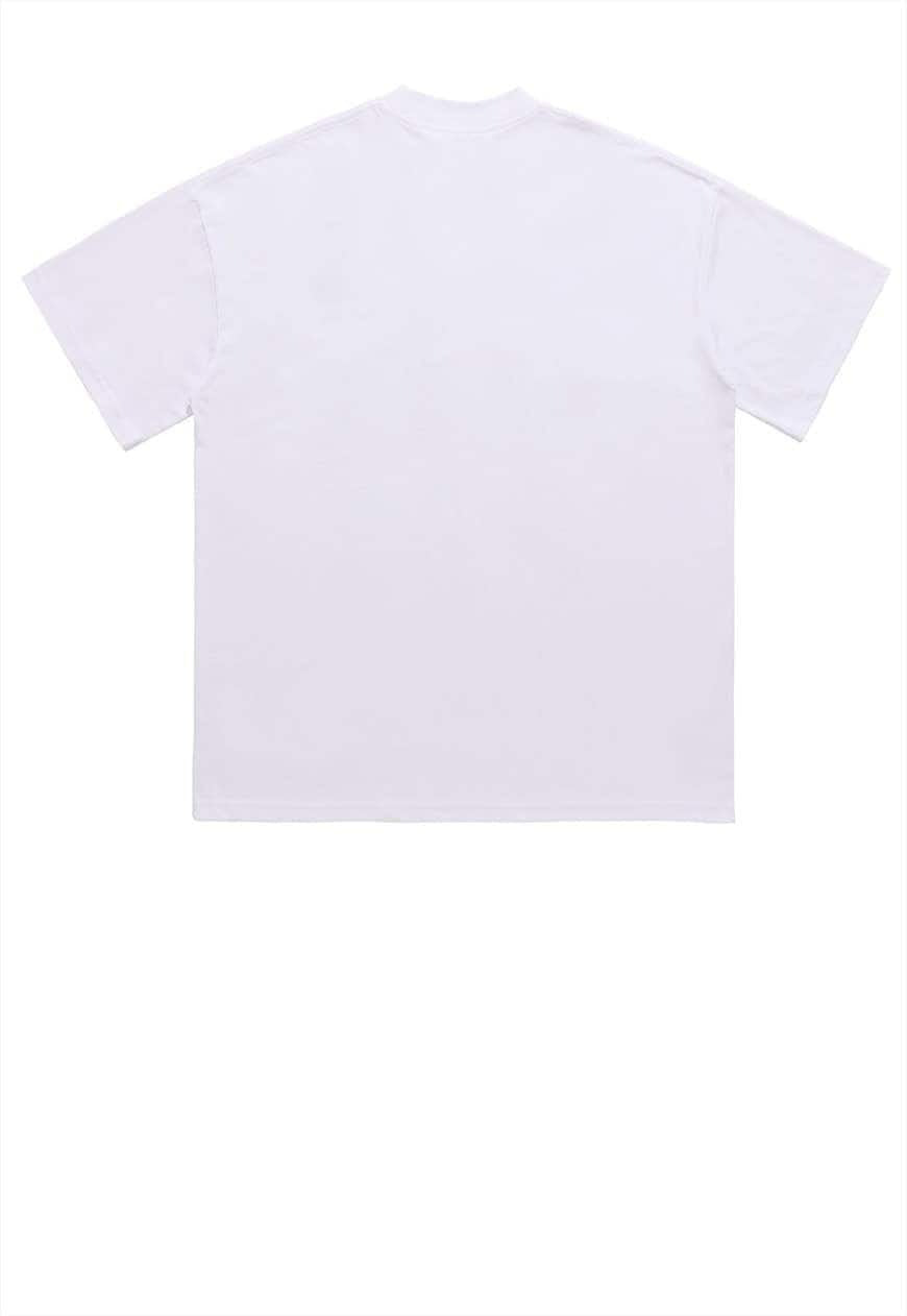 Jesus t-shirt retro saint print tee grunge punk top in white