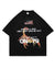 Scorpion print t-shirt Devil slogan top grunge tee in black