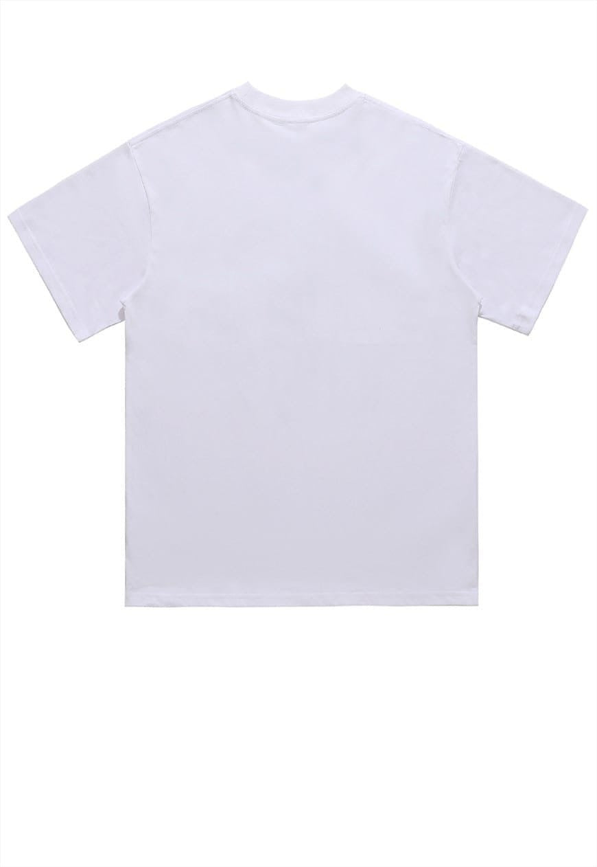 Guns and roses t-shirt pistol print tee metal bad top white