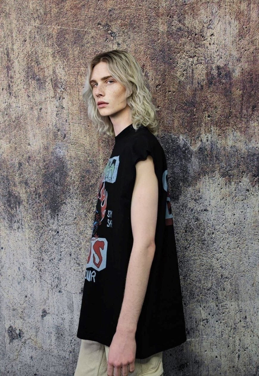 Corona virus sleeveless t-shirt emoji tank top surfer vest