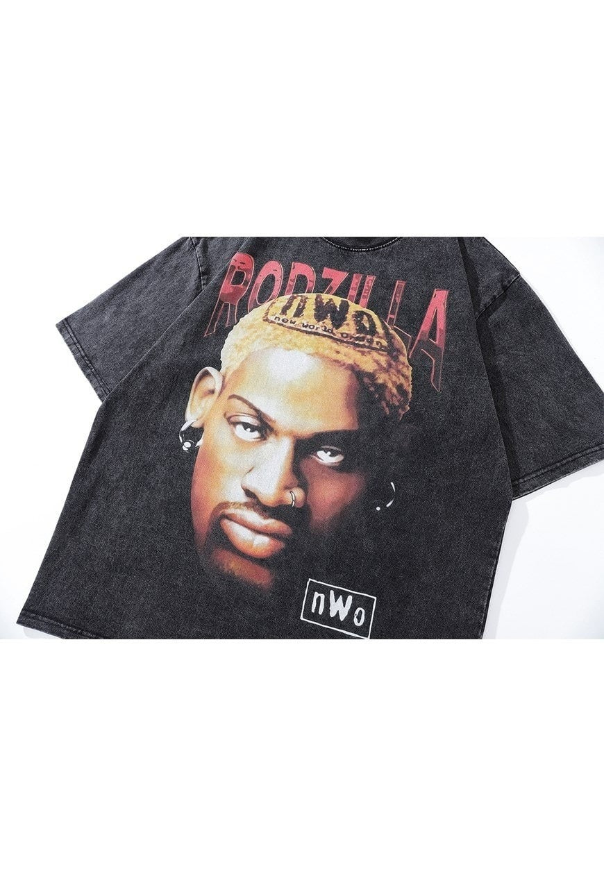 Basketball player t-shirt American tee retro sports top