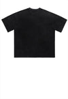 Jesus print t-shirt old god Gothic retro tee washed black