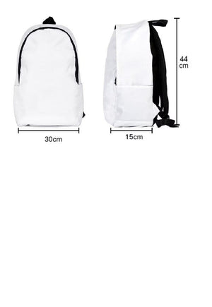 Thermal print backpack raver bag male body rucksack in blue