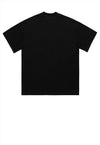 Big mouth t-shirt grunge tee retro raver top in black