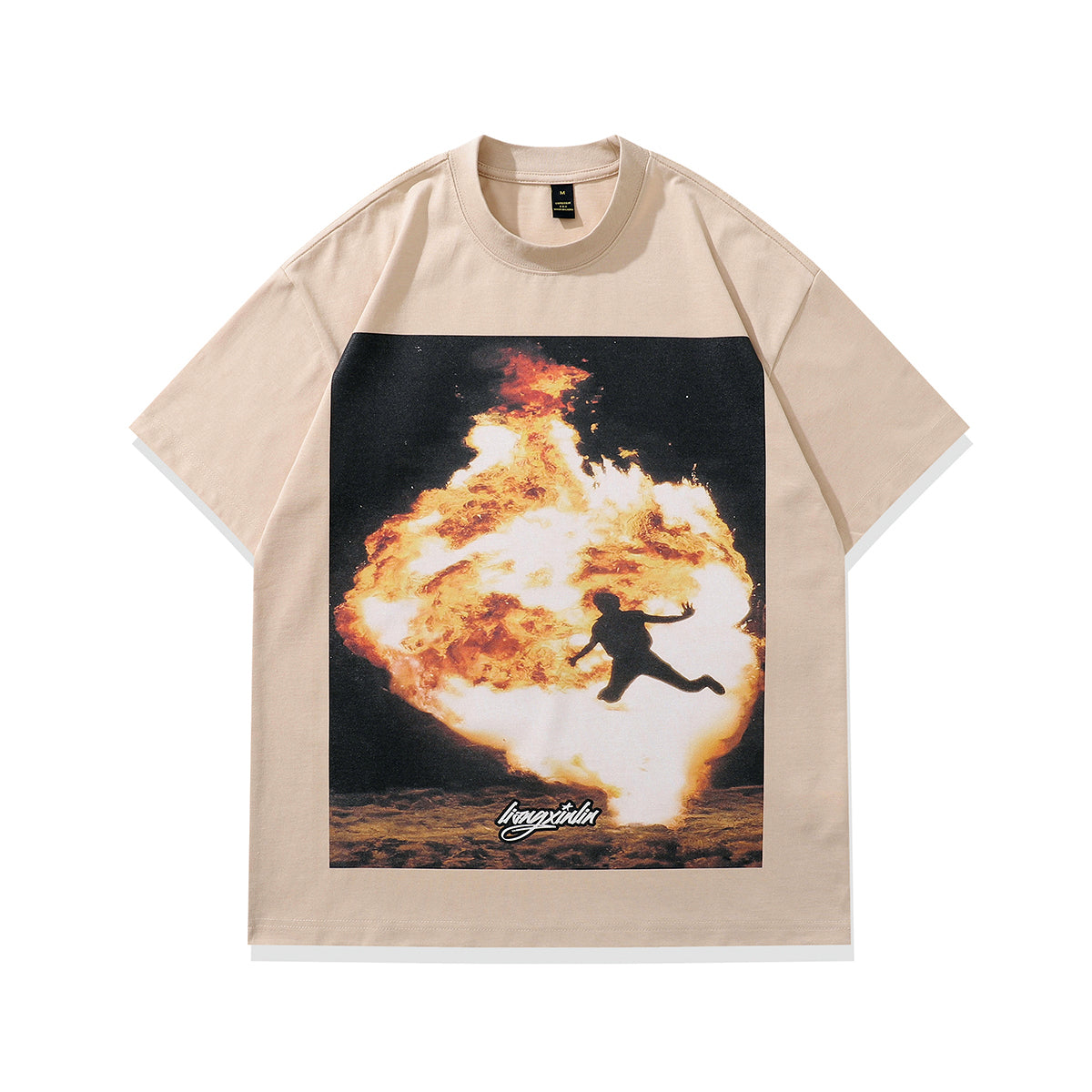 Explosion t-shirt flame tee grunge y2k top ingery