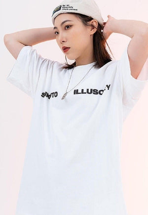 Angels print t-shirt saint tee grunge slogan top in white