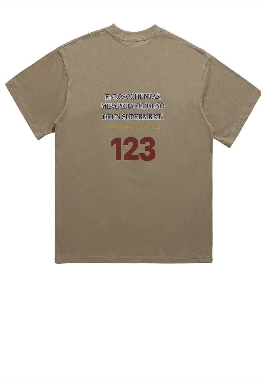 Baroque t-shirt grunge rider tee retro horse top in grey