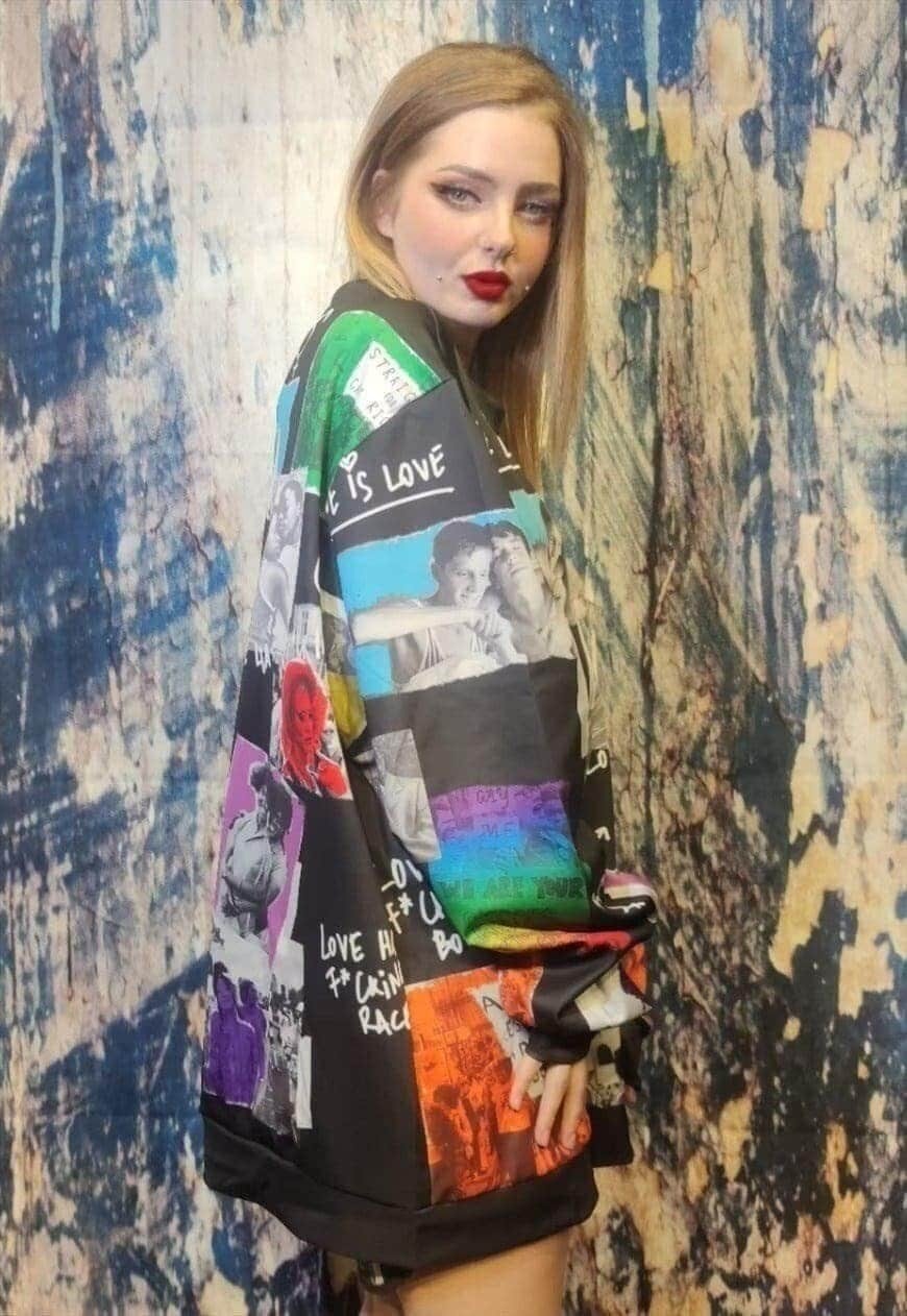 Pride sweatshirt LGBT support top love gay jumper in black