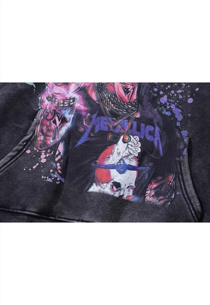 Monster hoodie vintage wash pullover Dragon ball jumper