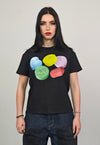 Candy print t-shirt slim fit unisex techno tee raver top