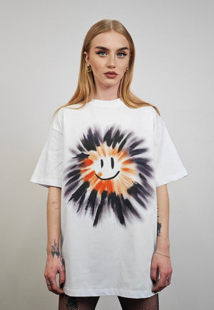 Sun print graffiti PRINT vintage wash t-shirt sample sale 3 for 2