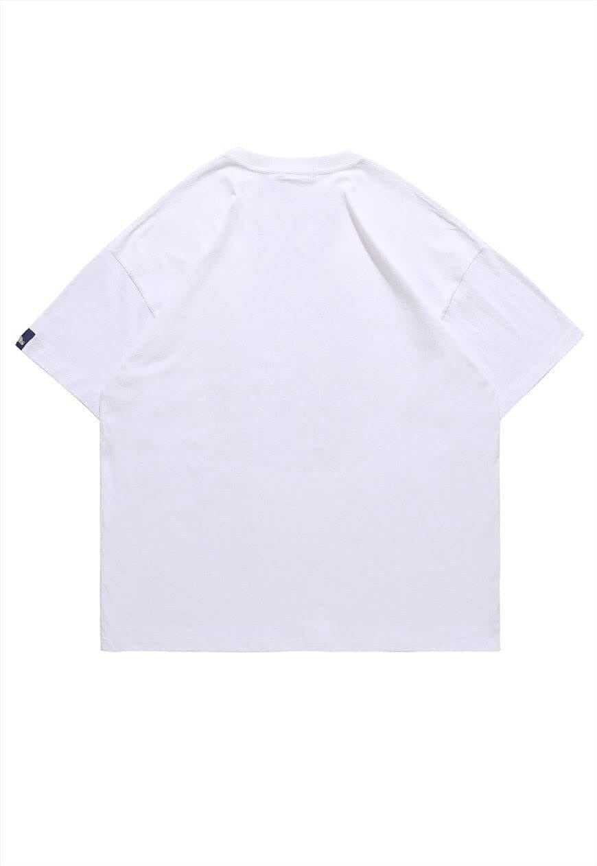 Medusa t-shirt retro statue top grunge smoke tee in Black