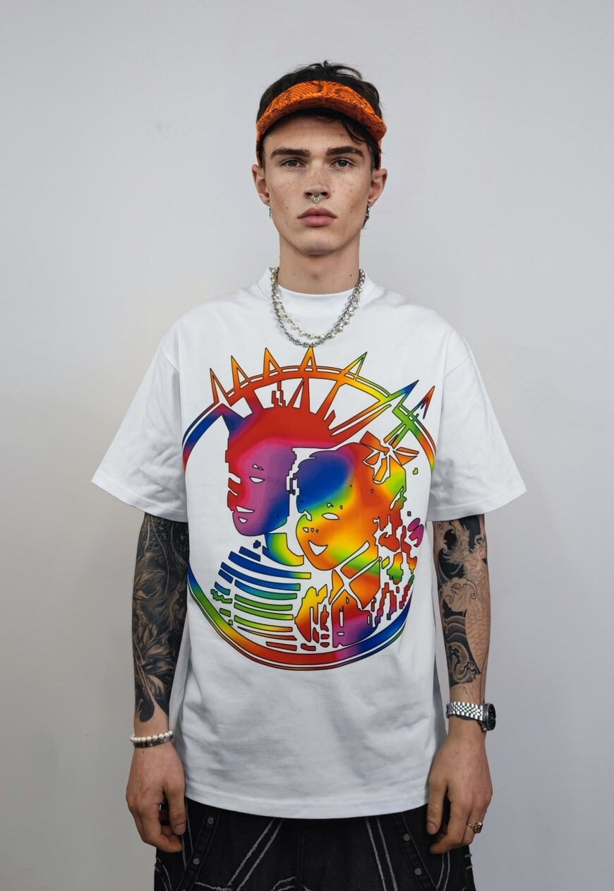 Krusty the clown, Custom graphics lgbt & premium Pokémon PRINT vintage wash t-shirt sample sale 3 for 2
