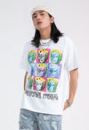 David Bowie t-shirt Marilyn Monroe tee skater top in white