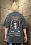 Venus t-shirt premium vintage wash planet tee in acid grey