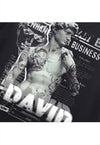 David statue sweater ripped jumper grunge knitted top grey