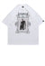 Gothic print t-shirt Slender Man top grunge tee in white