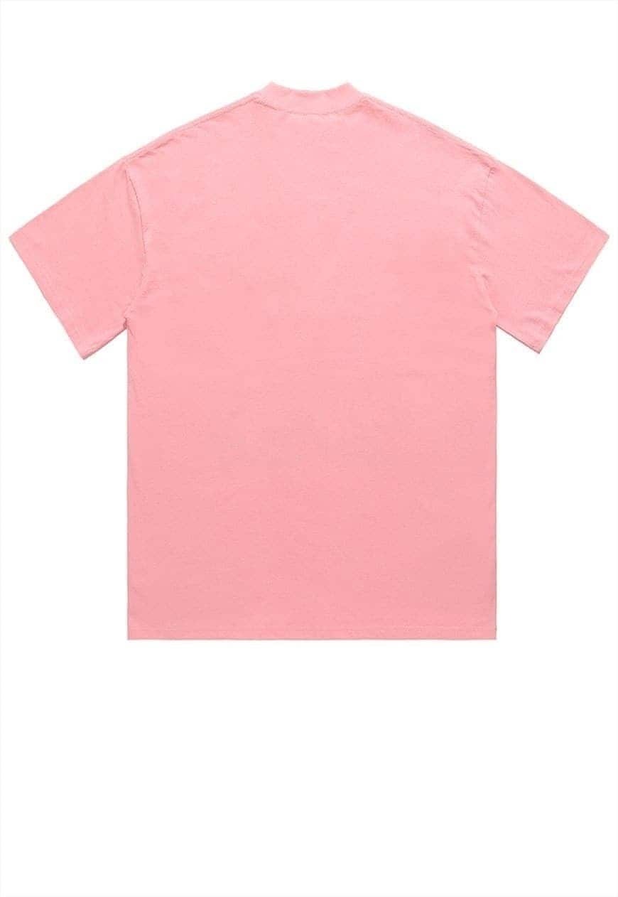 Vortex t-shirt science geek tee retro raver top pastel pink