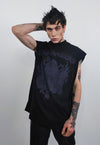 Utility tank top surfer vest retro gas mask sleeveless tee