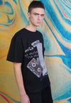 Cassette print t-shirt 90s graffiti top grunge rap t-shirt