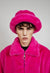 Pink bucket hat fleece festival cap neon fisherman bolero