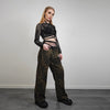 Short leopard jeans petite animal print pants unisex denim cheetah joggers glam rock trousers unisex spot print chinos in brown black