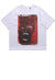 Monster print t-shirt punk Devil tee Satan Gothic top white