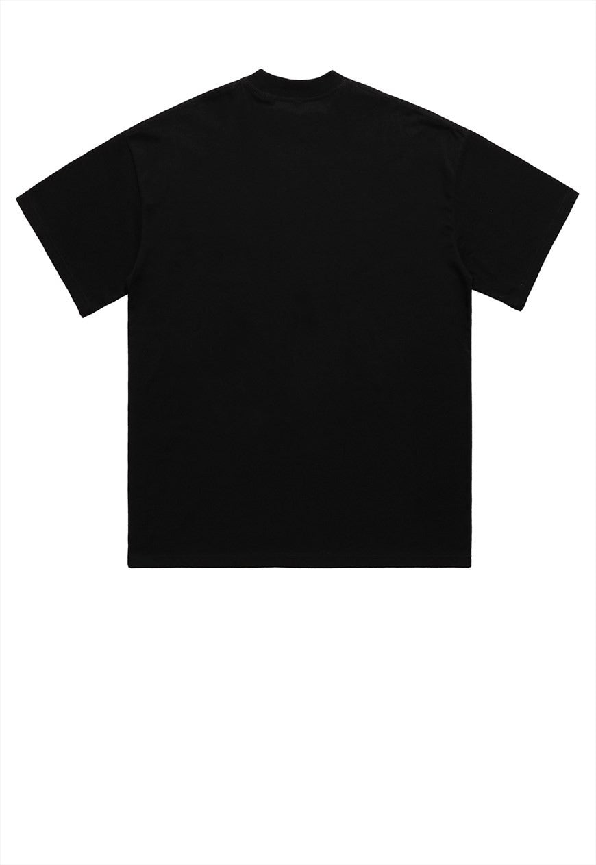 Metalcore t-shirt retro metal band tee punk top in black