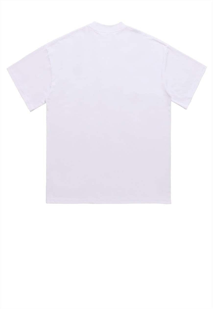 Sugar sweet t-shirt rainbow print tee retro slogan top white