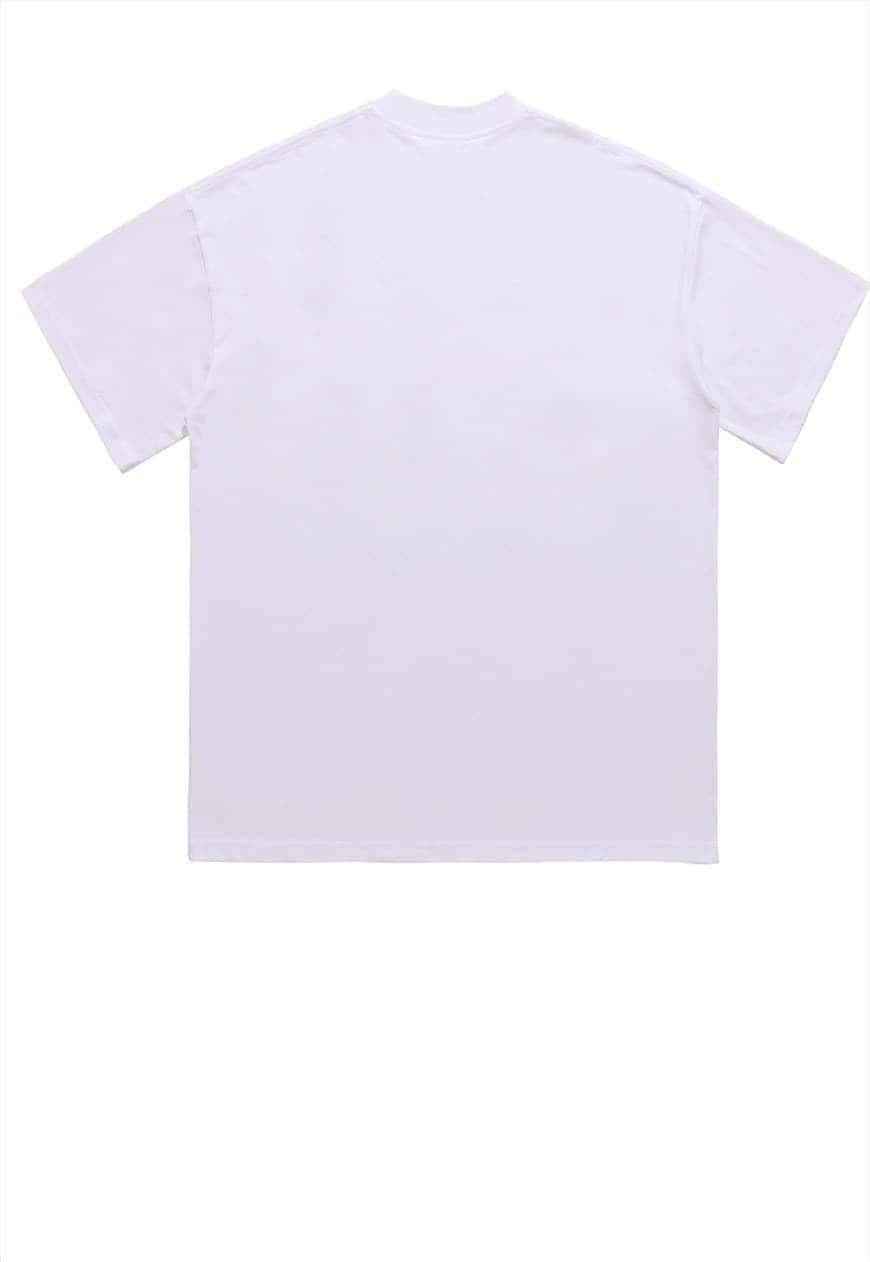 Bible print t-shirt religion tee saint slogan top in white