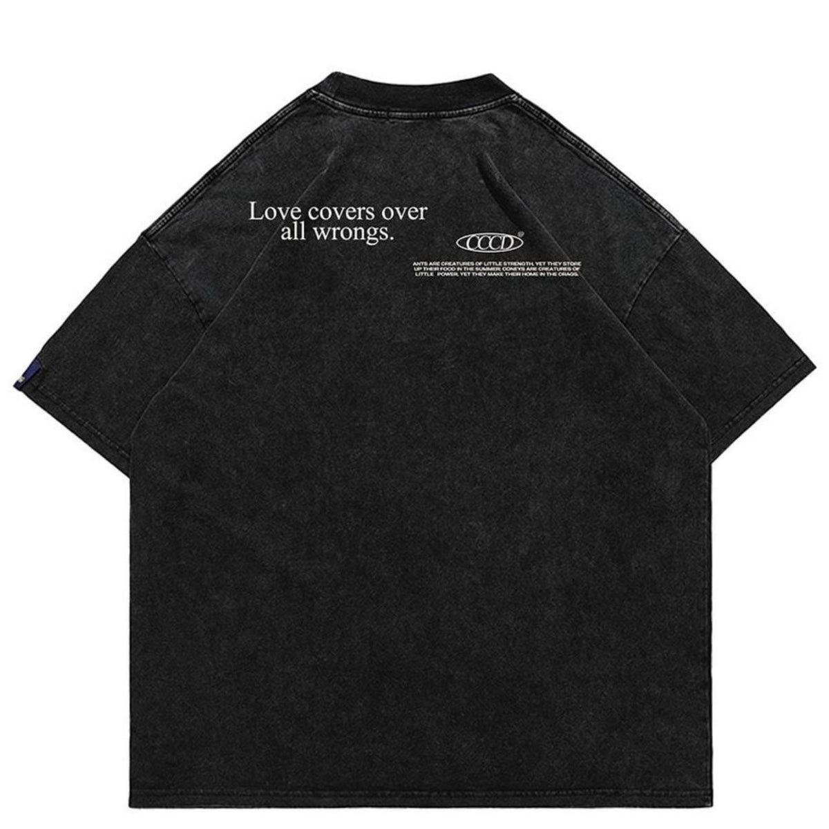 Sun print t-shirt vintage wash graffiti top paint splat tee