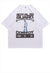 Cyber punk t-shirt spaceman top industrial print tee white