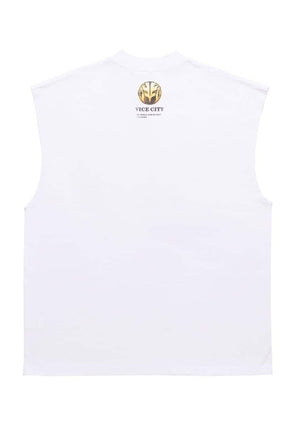 Power ranger sleeveless t-shirt retro tank top surfer vest