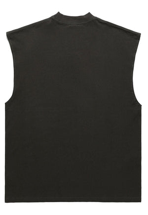 Kanye West tank top surfer vest retro sleeveless t-shirt