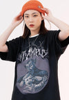 Krampus t-shirt retro devil tee grunge punk top in black