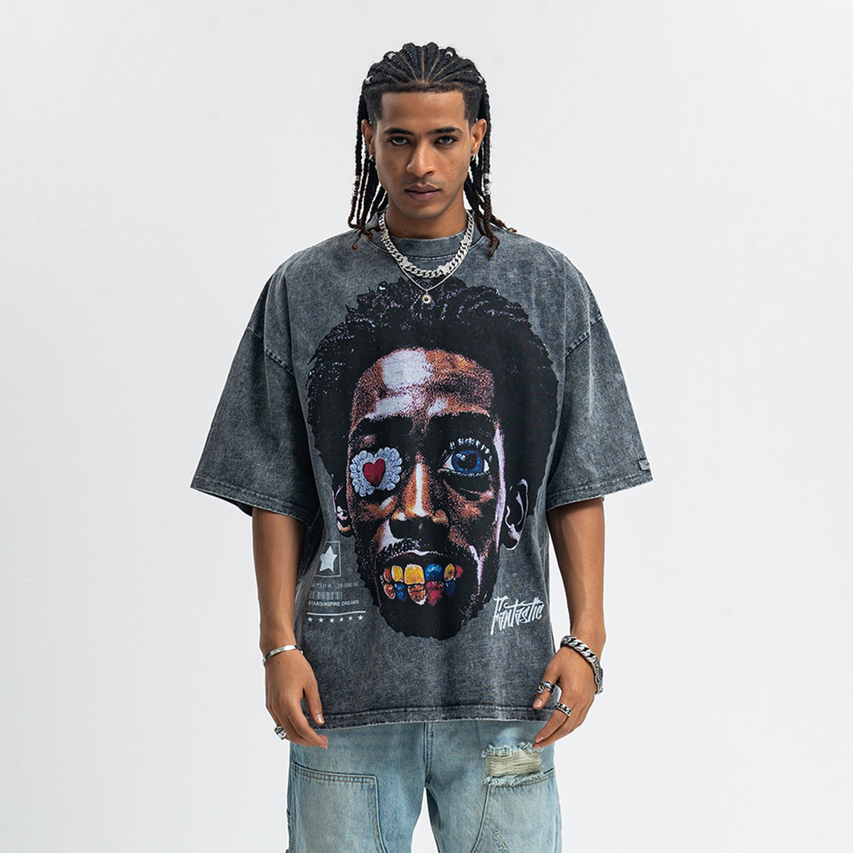 Vintage Kendrick Lamar t-shirt hip-hop top gangster tee in grey