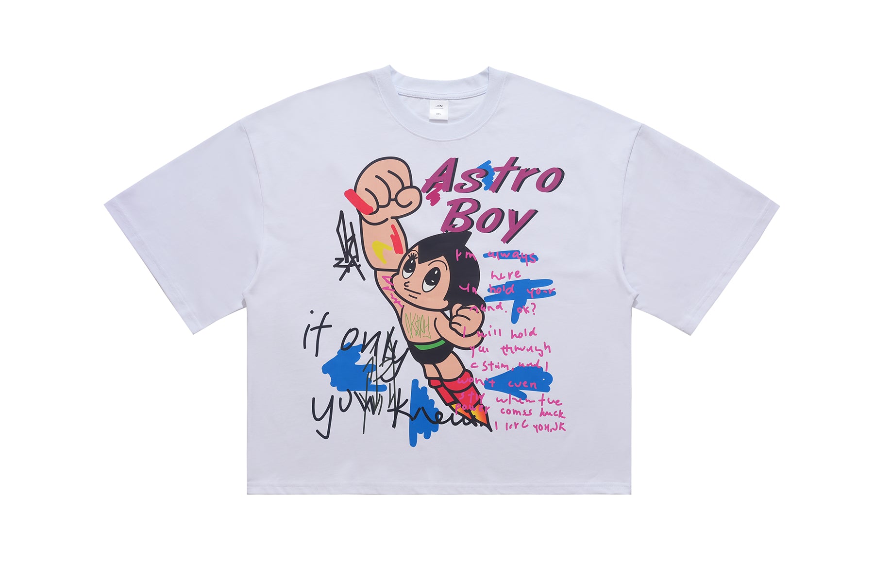 Vintage Astro boy t-shirt retro cartoon top in white