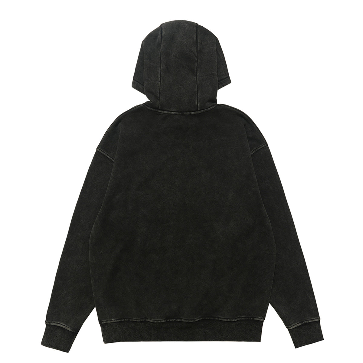 Peace slogan hoodie vintage wash no war hoodie grunge jumper in acid grey