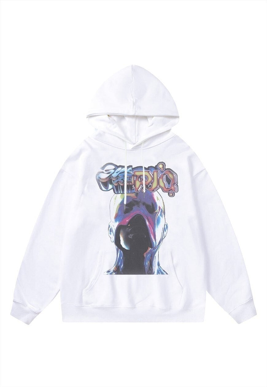 Cyber punk hoodie power ranger pullover top premium jumper