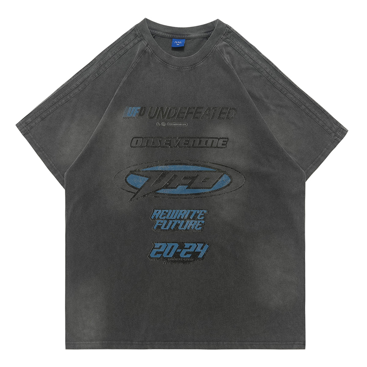 Undefeated t-shirt motivational slogan top racing t-shirt black