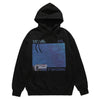 Computer print hoodie retro console pullover raver jumper