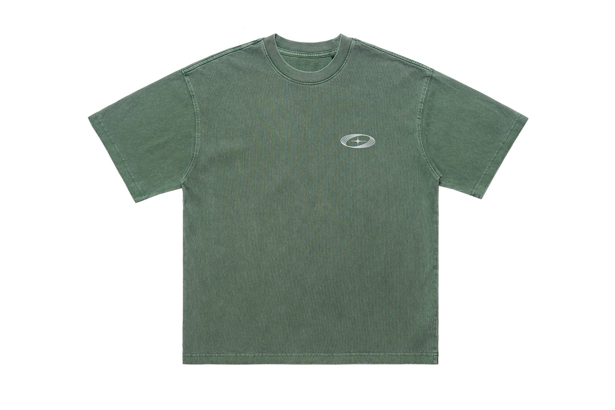 Mona Lisa t-shirt graffiti tee creepy top grunge jumper in green