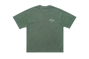 Mona Lisa t-shirt graffiti tee creepy top grunge jumper in green