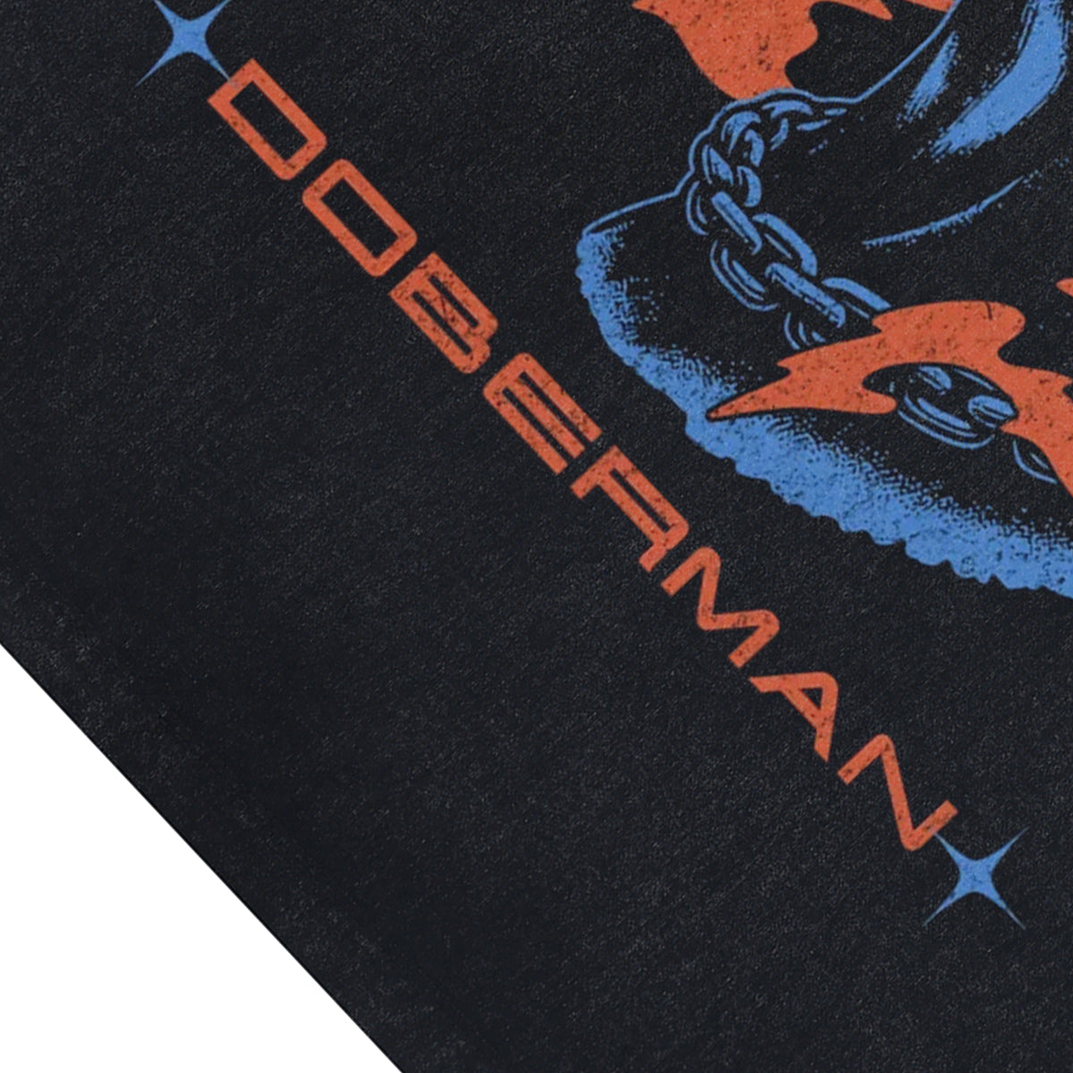 Doberman sleeveless t-shirt king slogan surfer vest 90s grunge pinscher tank top in acid wash black