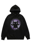 Monster print hoodie devil pullover raver graffiti jumper