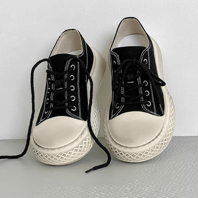 Chunky denim sneakers black grunge platform classic trainers jean skater shoes retro canvas shoes